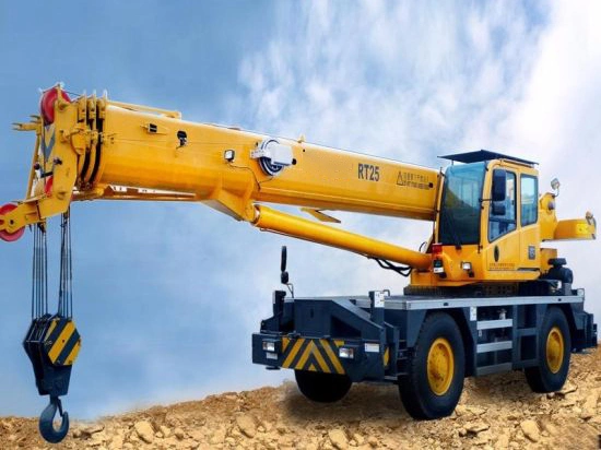 Chinese Manufacturer Acntruck Heavy Rough Terrain Crane Rt35 for Port Construction