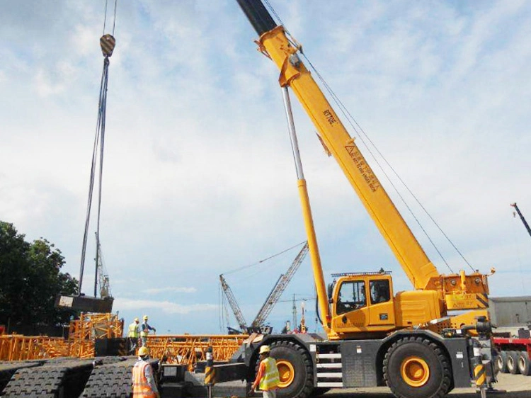 China High Quality Rt55u 55 Ton Port Tyre Crane